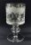 Hand Engraved Crystal Rummers, Signed And Dated Stephen Rickard 1980