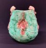 Italian Hand Painted Pottery / Majolica Cachepot / Vase, Mid 20th Century