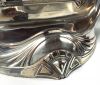 Jugendstil Silver Plated Swivel Mount Vanity Mirror