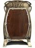 Jugendstil Silver Plated Swivel Mount Vanity Mirror