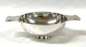 Late 20th Century, Traditional Sterling Silver Quaich Cup