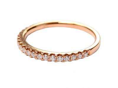 Modern Diamond Half Eternity Band