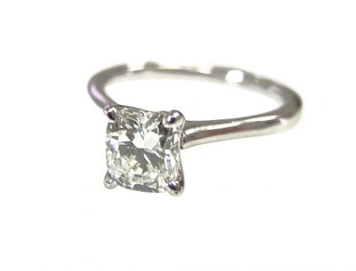 Modern Diamond Solitaire Engagement Ring