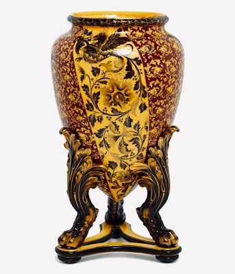 Monumental Earthenware Amphora Vase