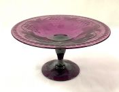 Pairpoint Amethyst Glass Compote, American, circa 1920s