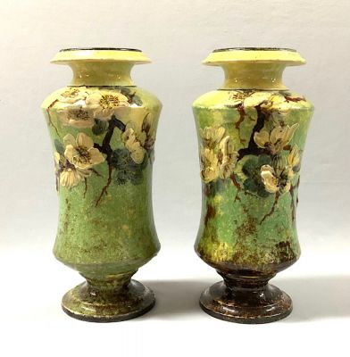 Rare Doulton Impasto Vases, circa 1879