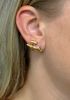 Retro Ruby and Diamond Earrings