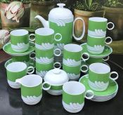 Rosenthal Studio-Linie/Line “Duo Exotic Green” Porcelain Coffee Service