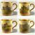 Royal Worcester Hand Painted Coffee Cans And Saucers, Signed J. Stinton, Set Of 6, Dated 1925