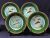 Set Of 12 Limoges Fish Plates, Hand Painted, circa 1930s
