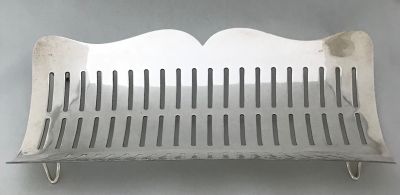 Silver Plate Asparagus Cradle/Serving Basket