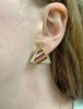 Tiffany & Co. Mid-Century Modern Mother of Pearl and Enamel Earrings