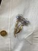 Tiffany & Co. Vintage Blue Sapphire and Moonstone Floral Brooch