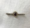 Victorian Amethyst and Seed Pearl Bar Brooch