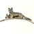 Victorian Era Whimsical Figural Silver Plate Ice Bucket With Fox Handle