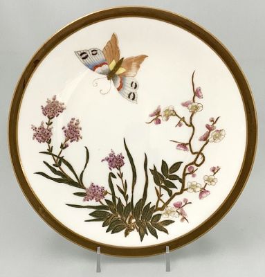 Victorian Hand Painted Cabinet Plate, circa 1875-80