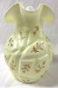 Victorian Hand Painted Custard Glass Water Pitcher