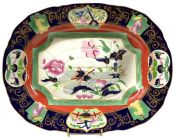 Victorian Ironstone China Well And Tree Platter