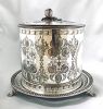 Victorian Silver Plate Biscuit Barrel, English, circa 1890