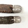 Victorian Silver Plate Fish Servers With Stag Handles