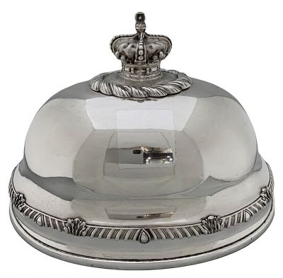 Victorian Silver Plate Meat Dome, English, Late 19th Century