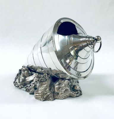 Victorian Silver Plate Spoon Warmer, English, Design Patent Dated 1868