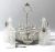 Victorian Era Silver Plate And Cut Crystal 6 Bottle Cruet Stand, English, circa 1890