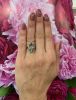 Vintage 6.14ct. Aquamarine Solitaire 18kt. Engagement Ring