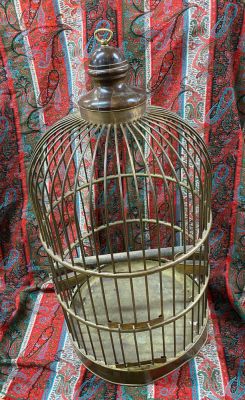 Vintage Brass Bird Cage