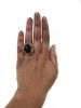 Vintage Cabochon Diopside Cats Eye Ring