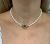 Vintage Cultured Pearl Necklace with Jade and Diamond Clasp