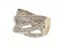 Vintage Diamond Interlocking Band Ring