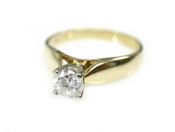 Vintage Diamond Solitaire Engagement Ring