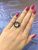 Vintage Inspired Moonstone and Sapphire Ring