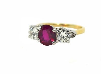 Vintage Ruby and Diamond Ring