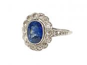 Vintage Sapphire and Diamond Ring