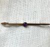 Vintage Amethyst Bar Brooch