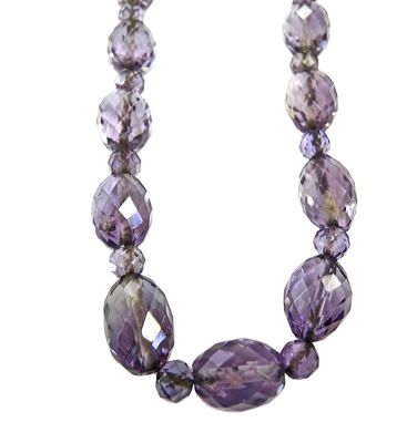 Vintage Amethyst Bead Necklace