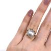 Vintage Baroque Pearl Floral Ring