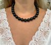 Vintage Black Coral Necklace