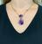 Vintage Carved Amethyst Necklace