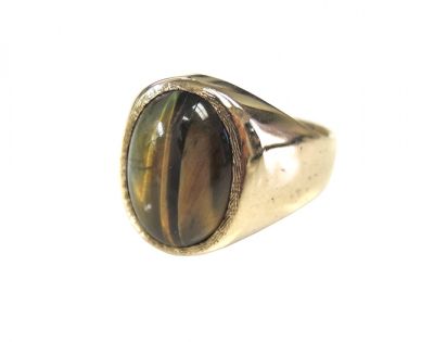 Vintage Cat's Eye Solitaire Ring