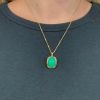 Vintage Chrysoprase Pendant