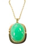 Vintage Chrysoprase Pendant