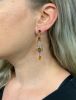Vintage 8.66ct Citrine and Diamond 18kt Earrings