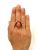 Vintage Coral Solitaire Ring