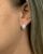 Vintage Cubic Zirconia Huggy Earrings