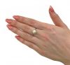 Vintage Cultured Pearl and White Sapphire Ring