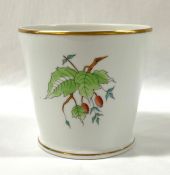 Vintage Herend Porcelain “Rosehip” Pattern Cachepot