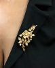 Vintage Pearl Floral Brooch